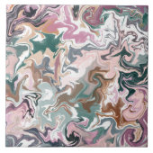 Grünes und rosafarbenes Acryl Fliese (Vorderseite)