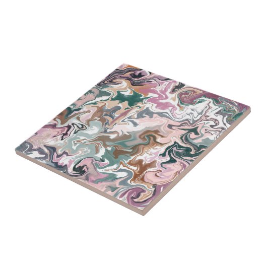 Grünes und rosafarbenes Acryl Fliese (Seite)