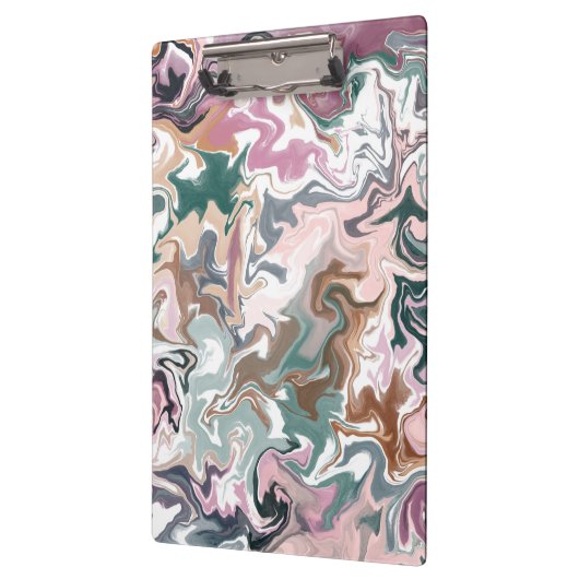 Grünes und rosafarbenes Acryl Klemmbrett (Links)