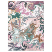 Grünes und rosafarbenes Acryl Klemmbrett (Rückseite)