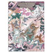 Grünes und rosafarbenes Acryl Klemmbrett (Vorderseite)