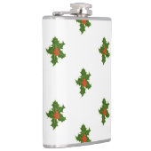 Grünes und Rotes Holly-Pflanze Flachmann (Rechts)