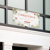 Grünes und rotes minimalistisches Weihnachts-Sale Banner (Äußeres Gebäude)