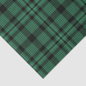 Grünes und schwarzes kariertes Muster Seidenpapier (Ausschnitt)