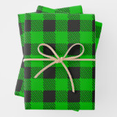 Grünes und Schwarzes St. Patrick's Day Wrapping Pa Geschenkpapier Set (Beispiel)