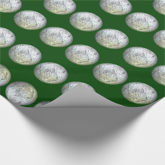 Grünes und Silberverschleißpapier Geschenkpapier (Ecke)