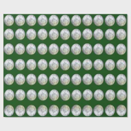 Grünes und Silberverschleißpapier Geschenkpapier (Flach)