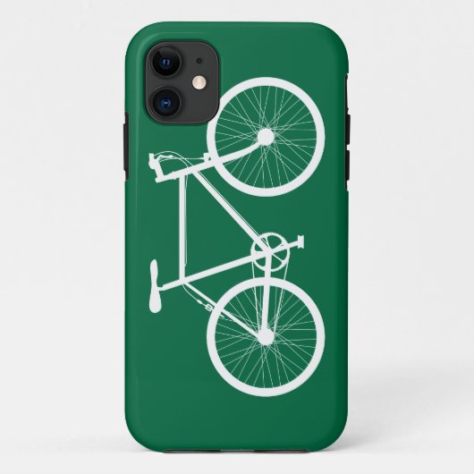 Grünes und weißes Fahrrad Case-Mate iPhone Hülle (Rückseite)