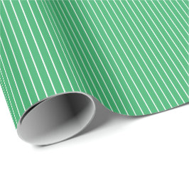 Grünes und weißes Papier für moderne Streifen Geschenkpapier