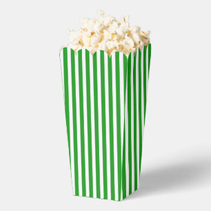 Grünes und weißes Popcorn Geschenkschachtel