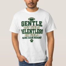 Grünes Varsity Maine Coon Football-Mindset