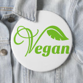 Grünes veganes Logo Button (Beispiel)