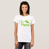 Grünes veganes Logo T-Shirt (Vorne ganz)