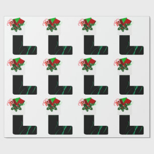 Grünes Velvet Weihnachtswaschpapier zum Strumpf Geschenkpapier