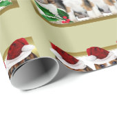 Grünes Verpackungspapier der Geschenkpapier (Rolleneckpunkt)