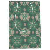 Grünes, Viktorianisches Design Mittlere Geschenktüte (Vorderseite)