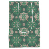 Grünes, Viktorianisches Design Mittlere Geschenktüte (Rückseite)