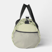 Grünes Vintage-Botanik-Toile-Muster Duffle Bag (Rechts)