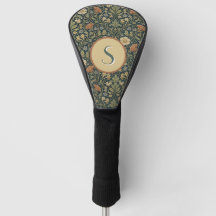 Grünes Vintage-Muster im Stil von William Morris