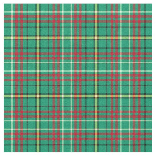 Grünes Vintages Weihnachten kariert Stoff (Nahaufnahme)