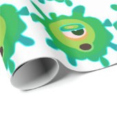 Grünes Virus Geschenkpapier (Rolleneckpunkt)