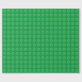 Grünes Volleyball-Muster-Packpapier Geschenkpapier (Flach)