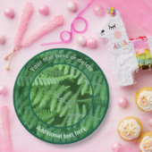 Grünes Waldland Ferns Personalisiertes Party Pappteller (Party)