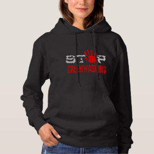 Grünes Waschen stoppen Hoodie