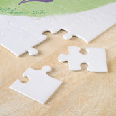 Grünes Wasser Hütte und Sonnenblumen Puzzle (Seite)