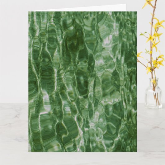 Grünes Wasser Karte (Gelbe Blume)