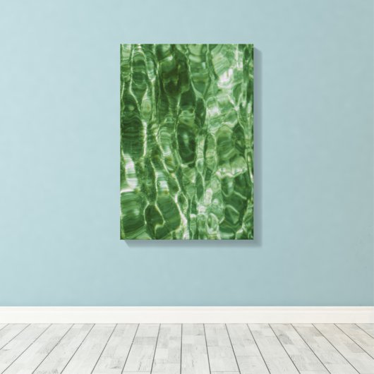 Grünes Wasser Leinwanddruck (Insitu (Holzboden))