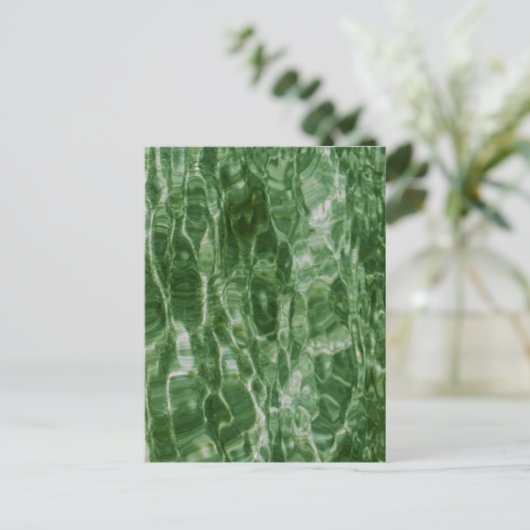 Grünes Wasser Postkarte (Stehend Vorderseite)