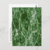 Grünes Wasser Postkarte (Vorne/Hinten)