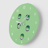 Grünes Wasser senkt die Wasserkunst Große Wanduhr (Winkel)
