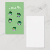 Grünes Wasser senkt die Wasserkunst Mitteilungskarte (Vorne/Hinten)