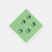 Grünes Wasser senkt die Wasserkunst Serviette (Ecke)