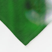 Grünes Wasserblatt Fleecedecke (Ecke)