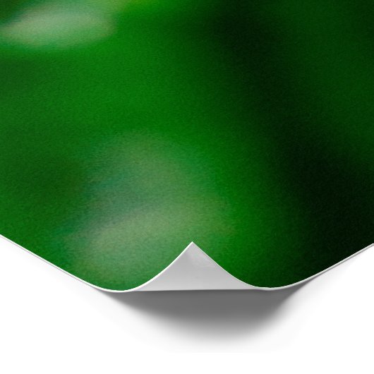 Grünes Wasserblatt Poster (Ecke)