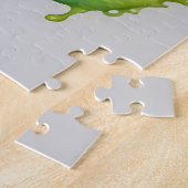 Grünes Wasserfarbenleaf Puzzle (Seite)