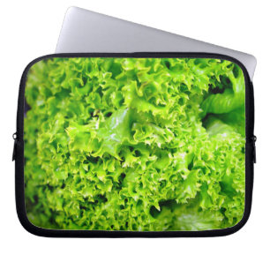 Grünes Wasserkulturkopfsalat-Blätter Laptopschutzhülle