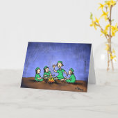 Grünes Weenii "ein s'more" Gruß-Karte Karte (Gelbe Blume)