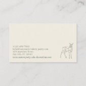 Grünes Weidetier Visitenkarte (Rückseite)