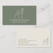 Grünes Weidetier Visitenkarte (Vorne/Hinten)