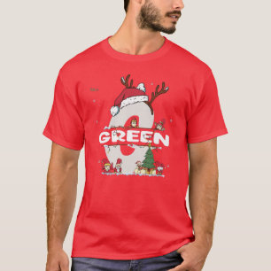 Grünes Weihnachten w Grüner Name für lustige Weihn T-Shirt