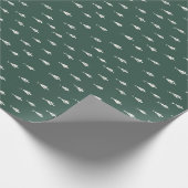 Grünes Weihnachtsbaum, modernes Wrapper Geschenkpapier (Ecke)