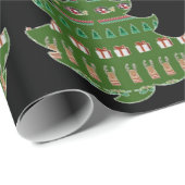 Grünes Weihnachtsbaumpapier für Geschenke Geschenkpapier (Rolleneckpunkt)