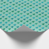 Grünes Weihnachtsbaumwrapping Paper Geschenkpapier (Ecke)