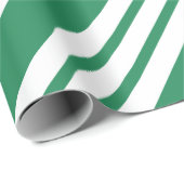 Grünes Weihnachtscreme Peppermint Wrapping Paper Geschenkpapier (Rolleneckpunkt)
