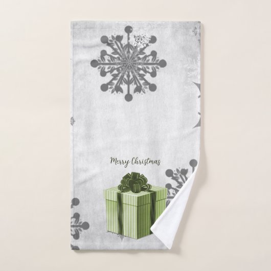 Grünes Weihnachtsgeschenk Holiday Handtuch Set (Handtuch)