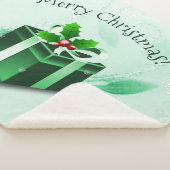 Grünes Weihnachtsgeschenk Sherpa Blanket Sherpadecke (3/4)